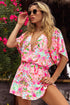 Luli Fama Ocean Drive Euphoria Playera V Neck Ruffle Dress